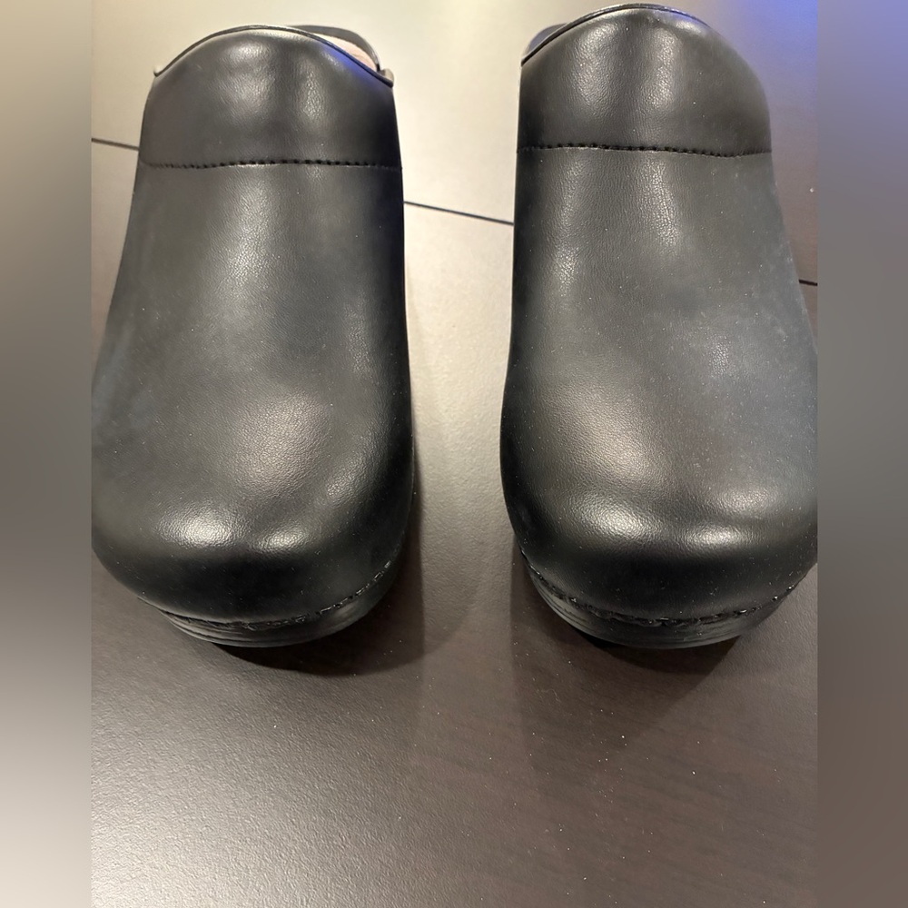 DANSKO Karl Men’s EU 45 US 11.5 - 12 Open Back Clog Oiled Black Leather NWB!